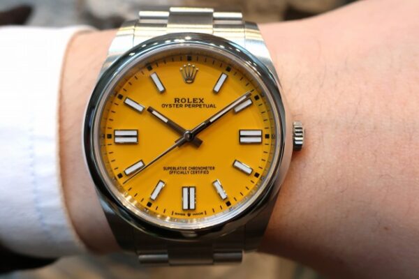 2022年製・OYSTER PERPETUAL 41・Ref.124300・イエロー