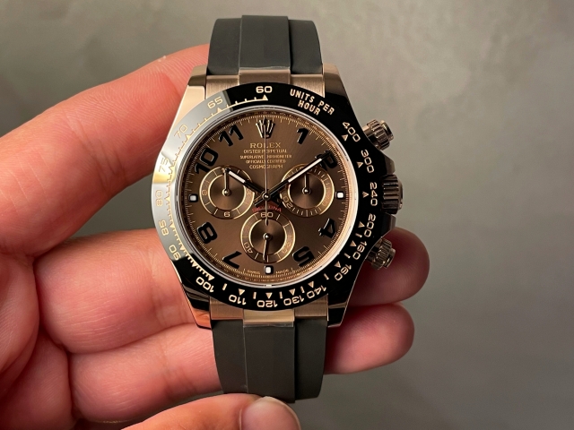 ラバーベルト仕様 Ref.116515LN チョコレートアラビア