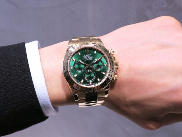 Ref.116508のグリーンが入荷いたしました。